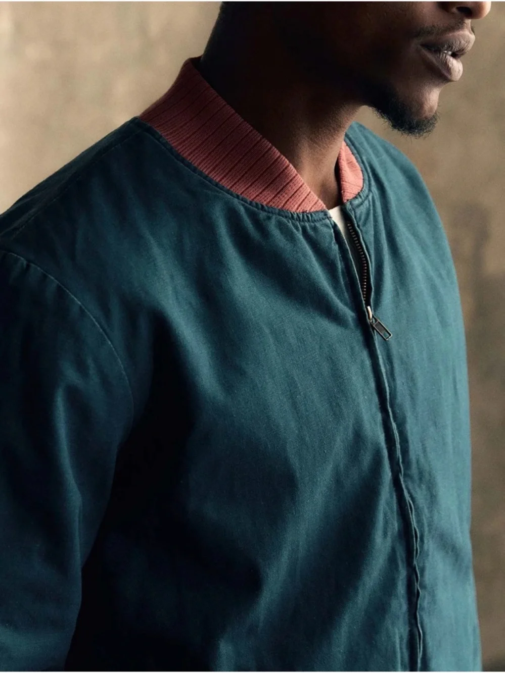 Imogene + Willie quilt lined bomber in juniper XL - Picture 4 of 11